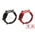 CNC Racing PRAMAC RACING LIMITED EDITION Clear Wet Clutch Cover With Carbon Inlay for the Ducati Panigale 1299/1199/959 Superleggera (and 899 too with modification) CNC Racing PRAMAC RACING LIMITED EDITION Clear Wet Clutch Cover With Carbon Inlay for the Ducati Panigale 1299/1199/959 Superleggera (and 899 too with modification)